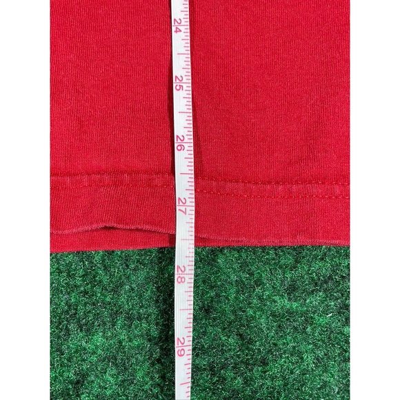 Tommy Jeans Hilfiger Denim‎ Red Long Sleeve Shirt Mens Size Large - Picture 3 of 6